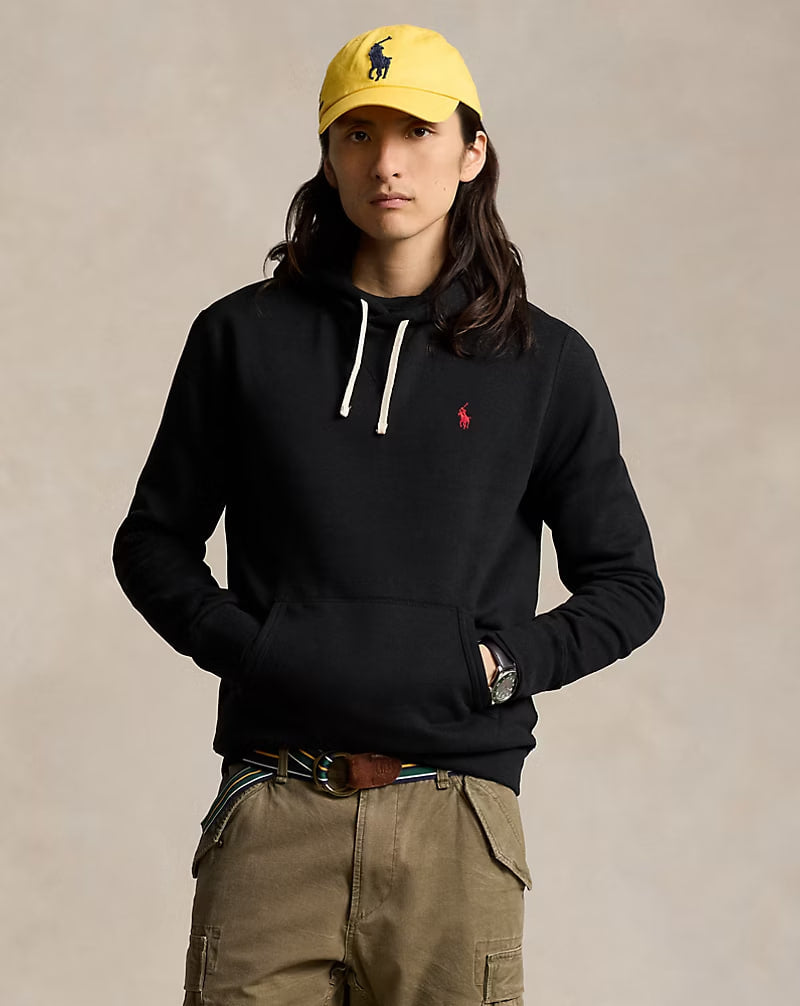 The RL Fleece Hoodie - - Black