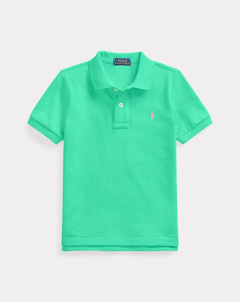 The Iconic Mesh Polo Shirt 2-7 - - mint green