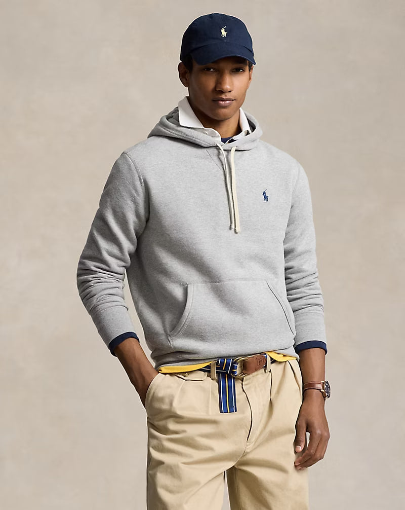 The RL Fleece Hoodie - - Heather