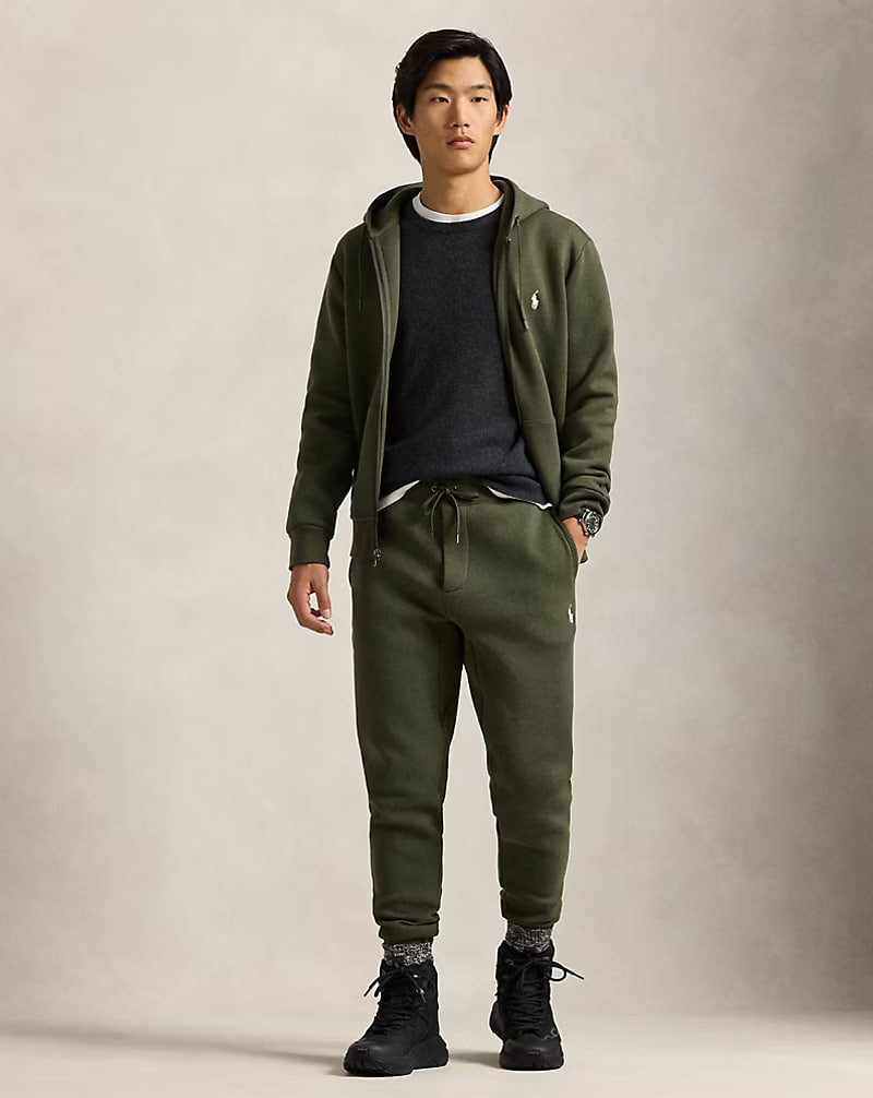 Double-Knit Jogger Pant - - olive green