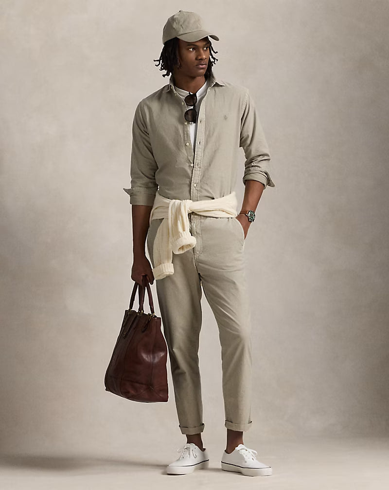 Polo Prepster Classic Mineral-Dyed Pant - - stone
