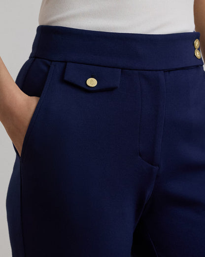 Ponte Ankle Pant - - Navy
