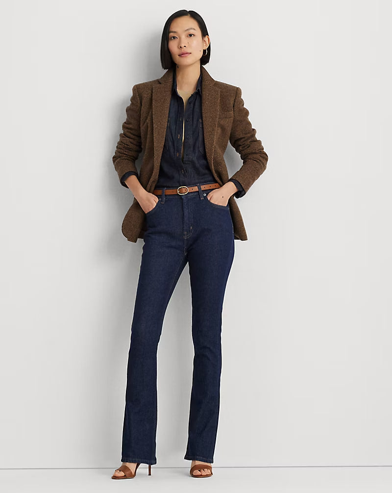 High-Rise Boot Jean - - ink