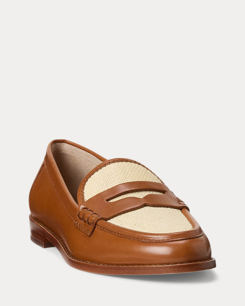 Wynnie Straw & Calfskin Loafer - - Brown