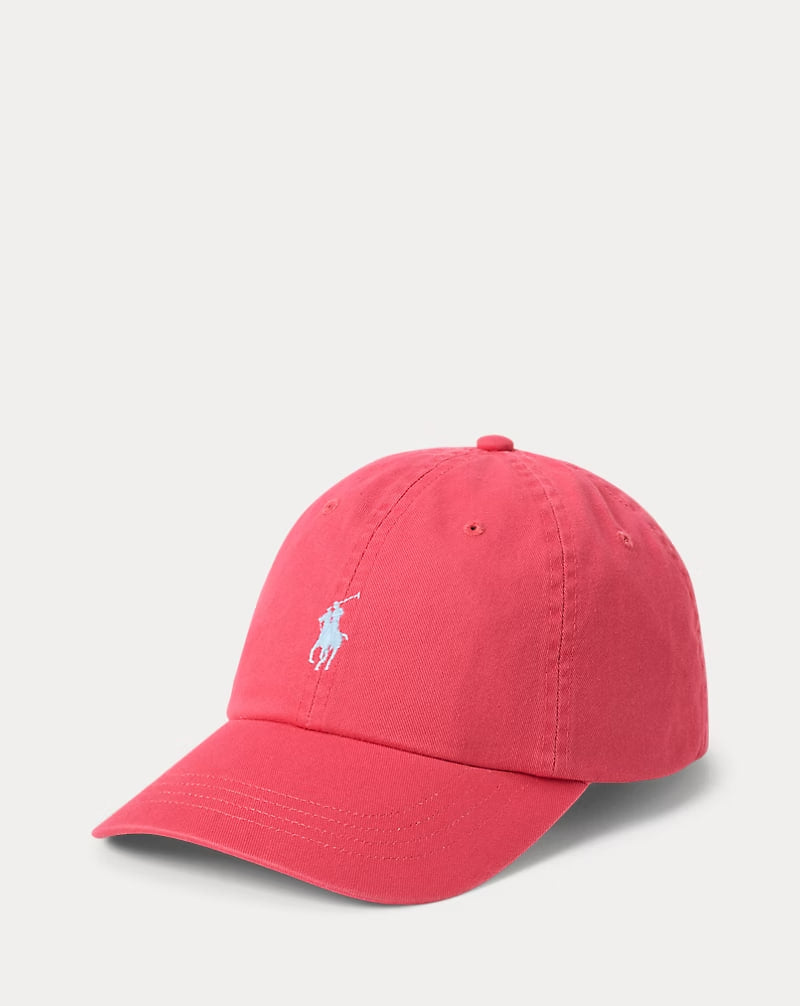 The Iconic Cotton Chino Ball Cap - - Spring Red
