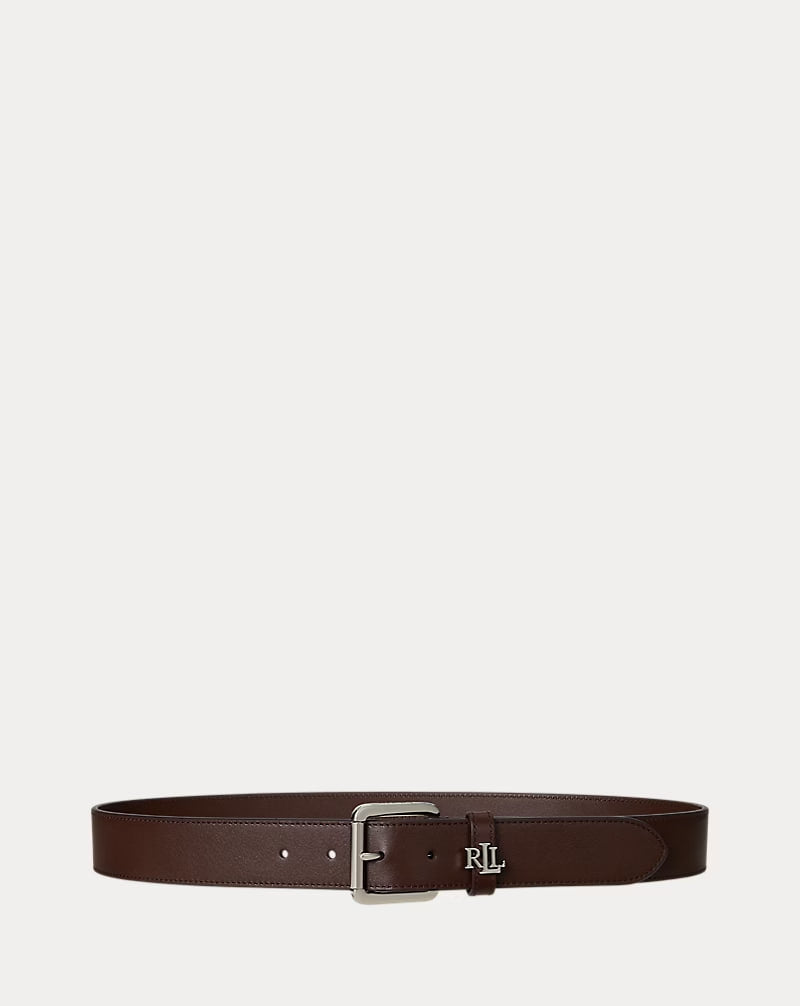 Logo-Keeper Leather Belt - - Brown
