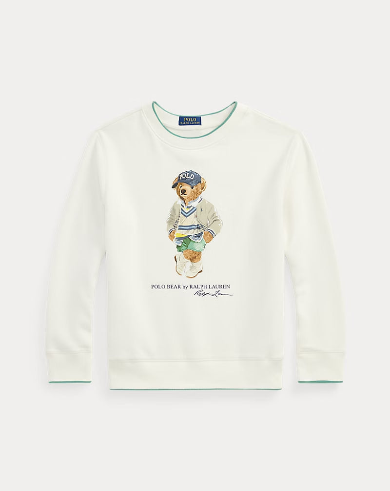 Polo Bear Fleece Sweatshirt - - White