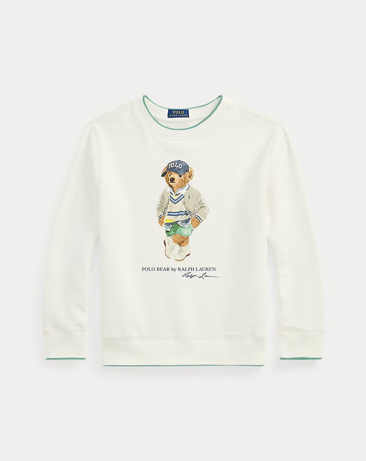 Polo Bear Fleece Sweatshirt - - White