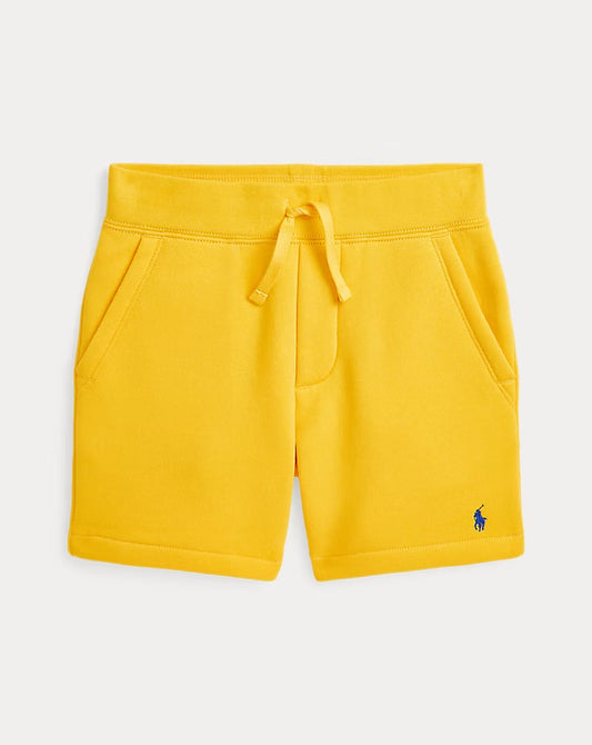 Fleece Drawstring Short - - Yellow