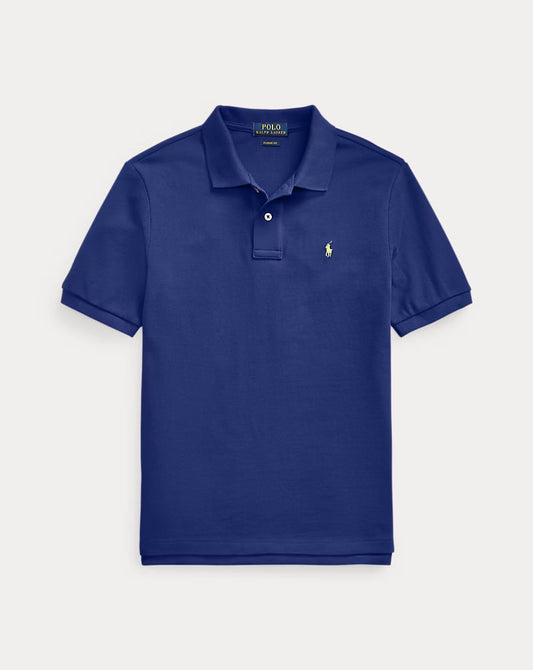 The Iconic Mesh Polo Shirt 8-20 - - Navy