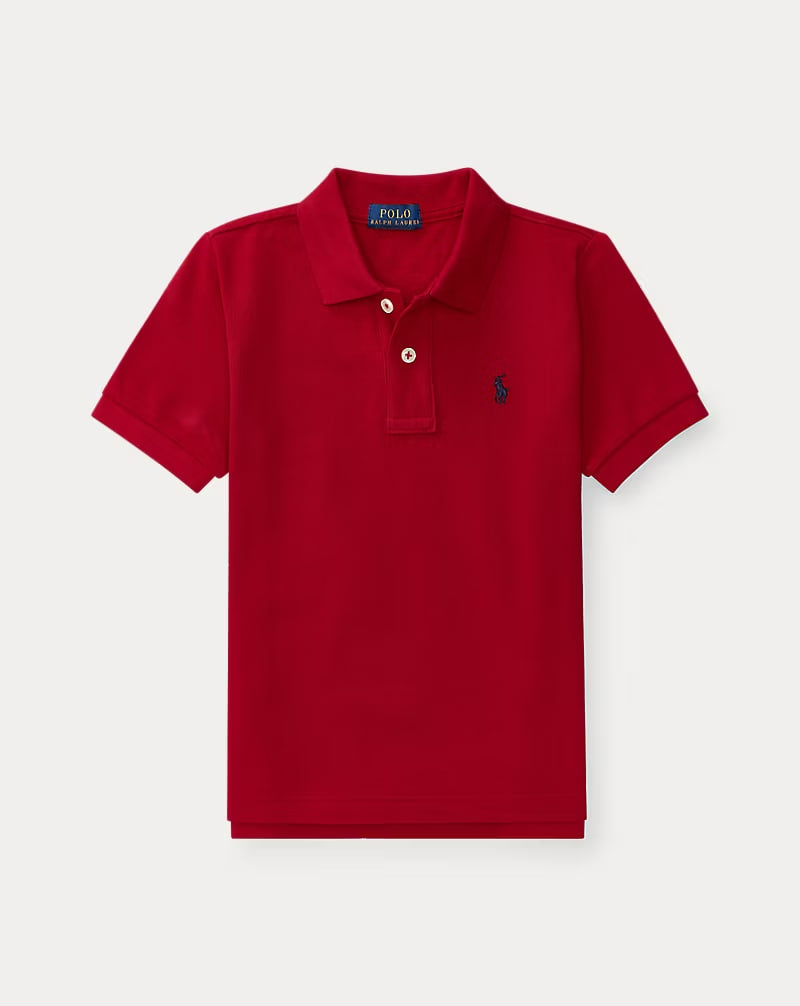 The Iconic Mesh Polo Shirt 2-7 - - Red