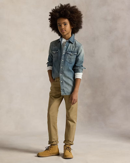 Sullivan Slim Stretch Sateen Pant 8-20 - - khaki
