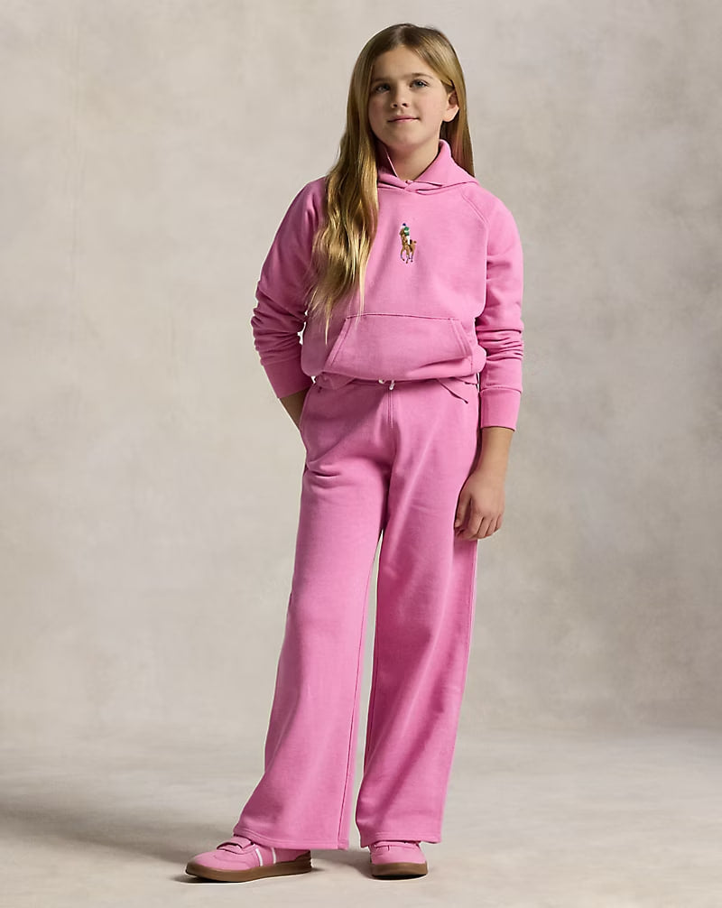 French Terry Wide-Leg Sweatpant 7-16 - - Pink