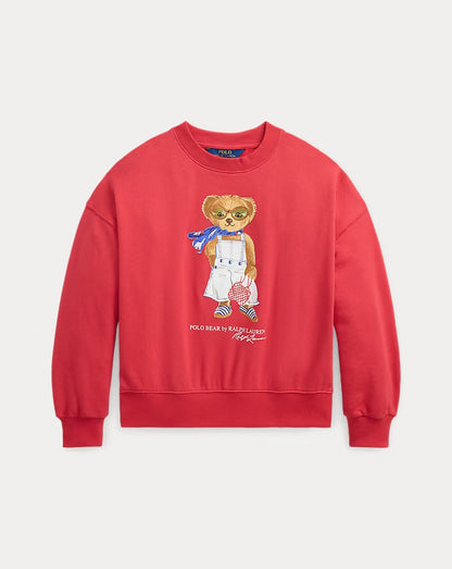 Polo Bear Terry Sweatshirt 7-16 - - Red