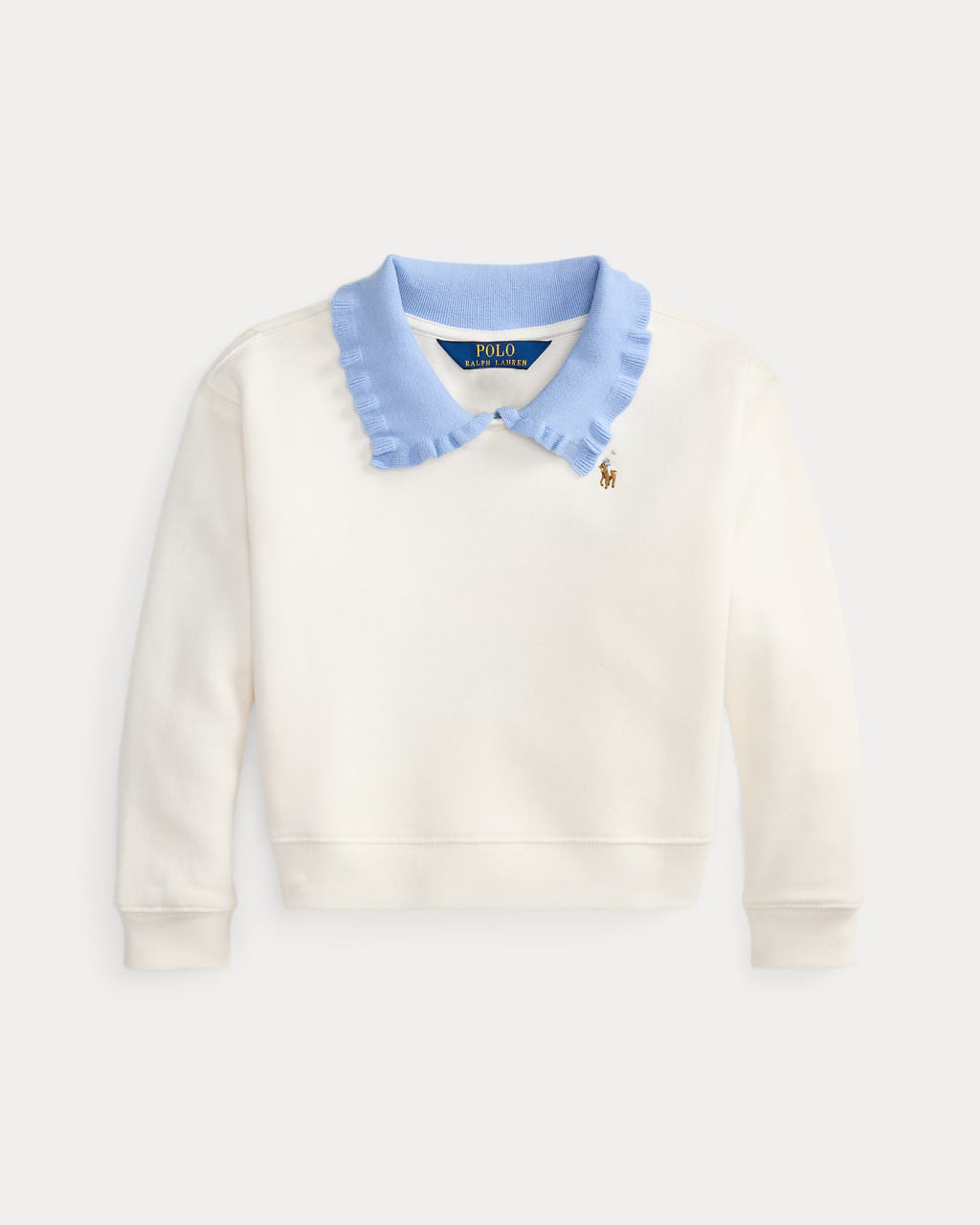 Collared Terry Sweatshirt 2-6 - - White