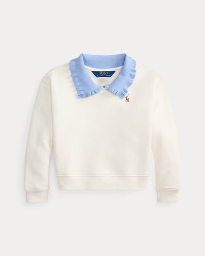 Collared Terry Sweatshirt 2-6 - - White