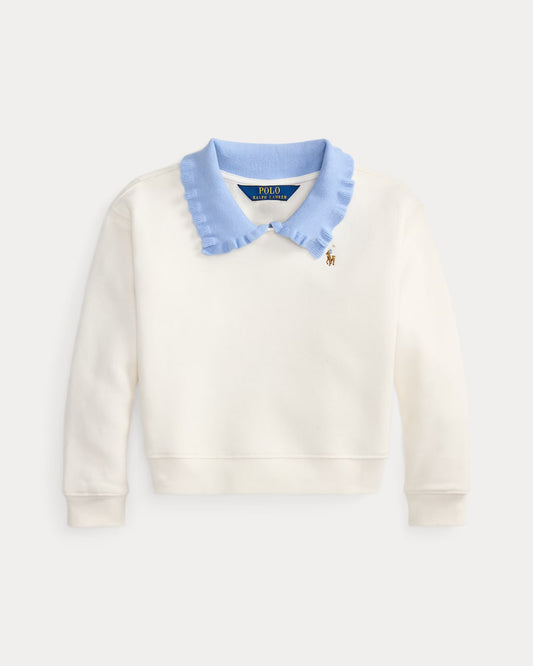Collared Terry Sweatshirt 2-6 - - White