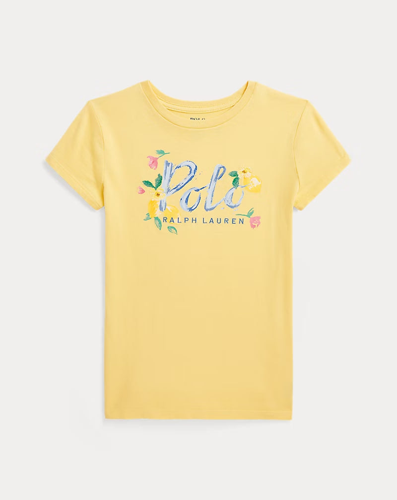 Logo Cotton Jersey Tee 7-16 - - Yellow