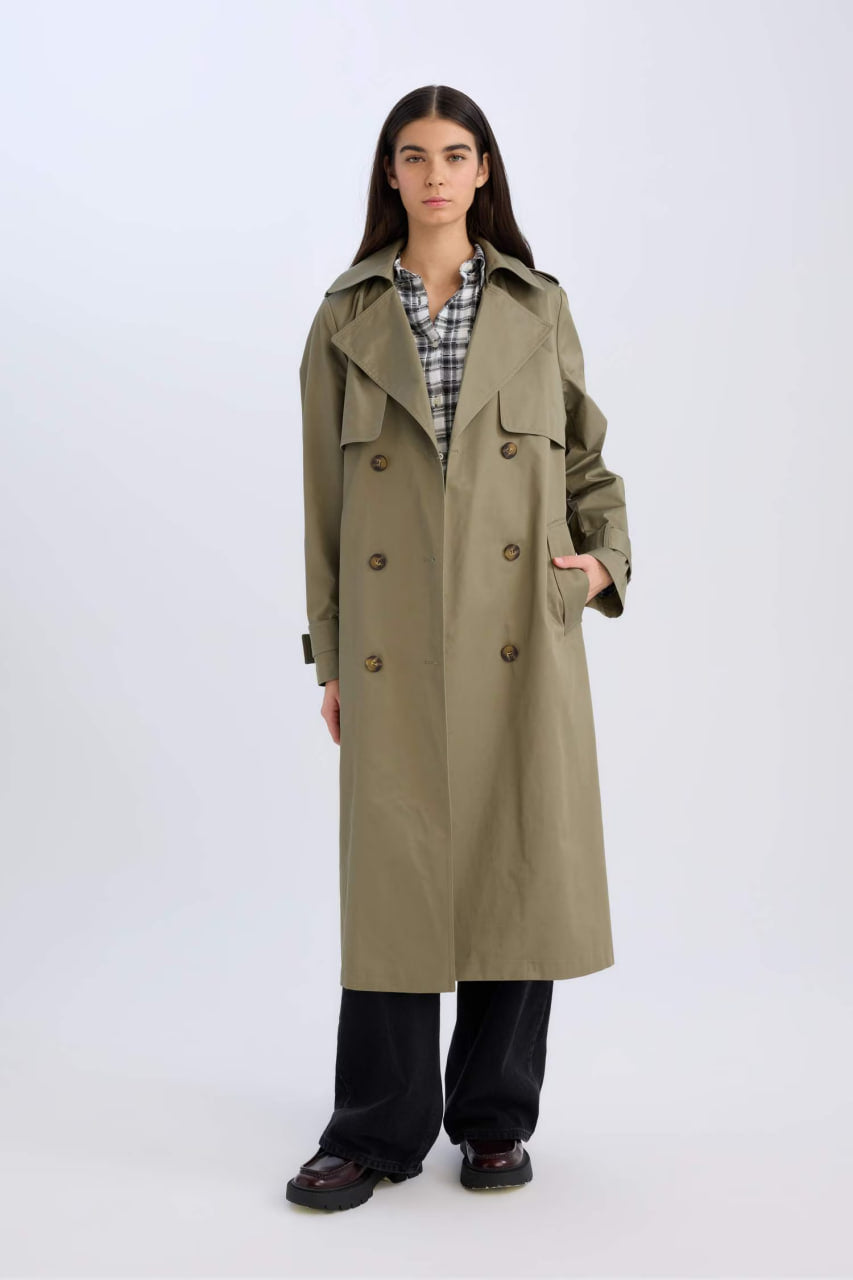 Regular Fit Trenchcoat - -