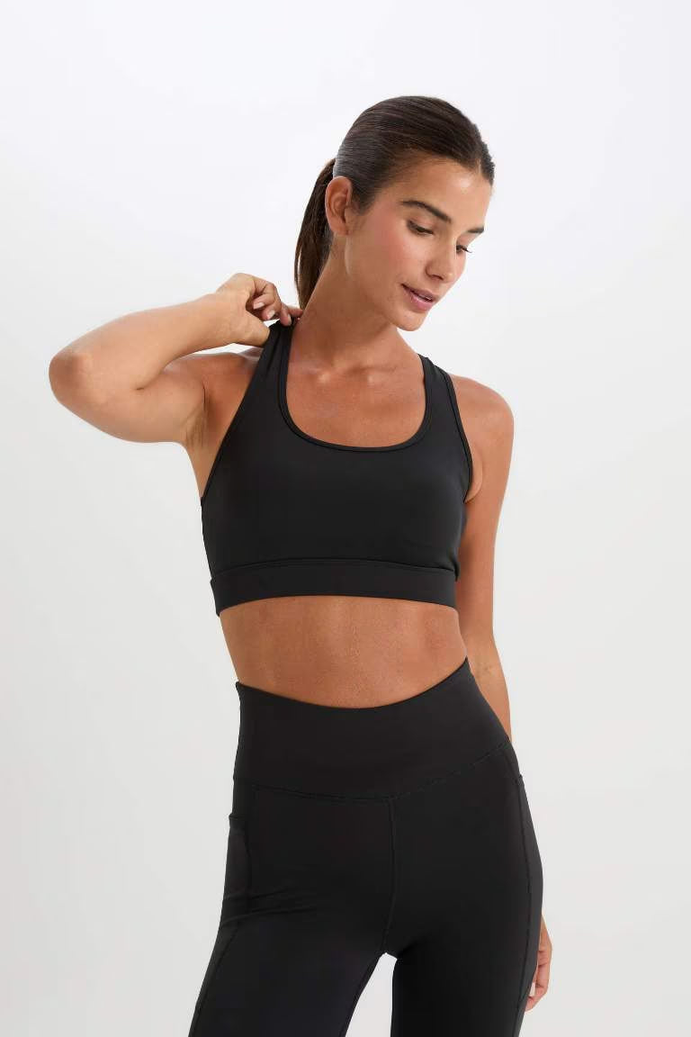 DeFactoFit Crew Neck Bra - -