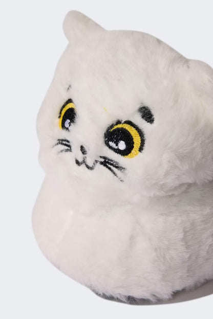 Woman Cat Themed Plush Home Boots - - Animal