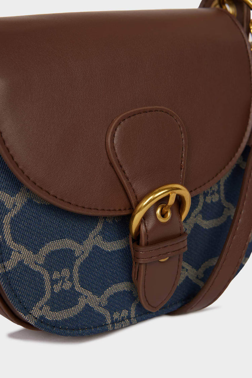 Woman Faux Leather Shoulder Bag - -