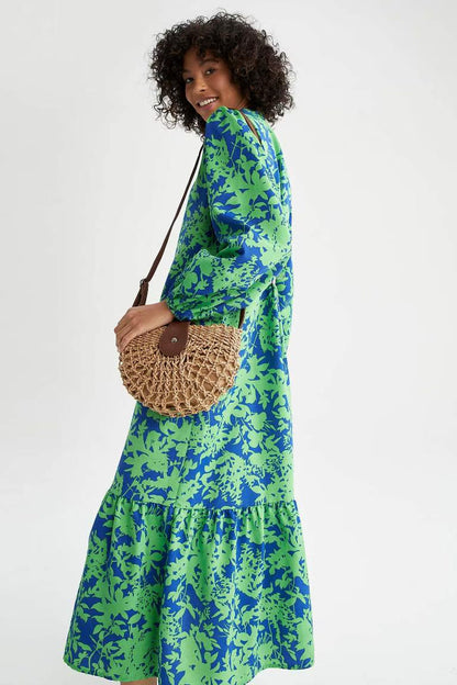 Straw Handle Bag - -