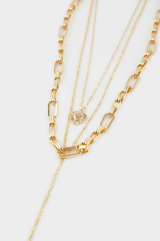 Woman Gold Y Necklace - - Gold