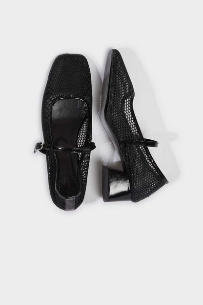 Woman Single Strap Heeled Shoes - -