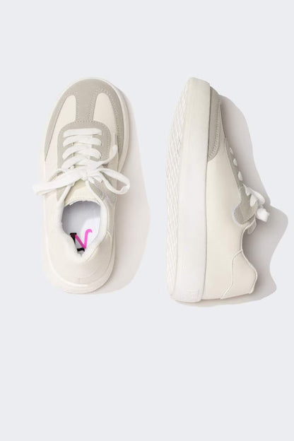 Girl Faux Leather High Sole Sport shoes - -