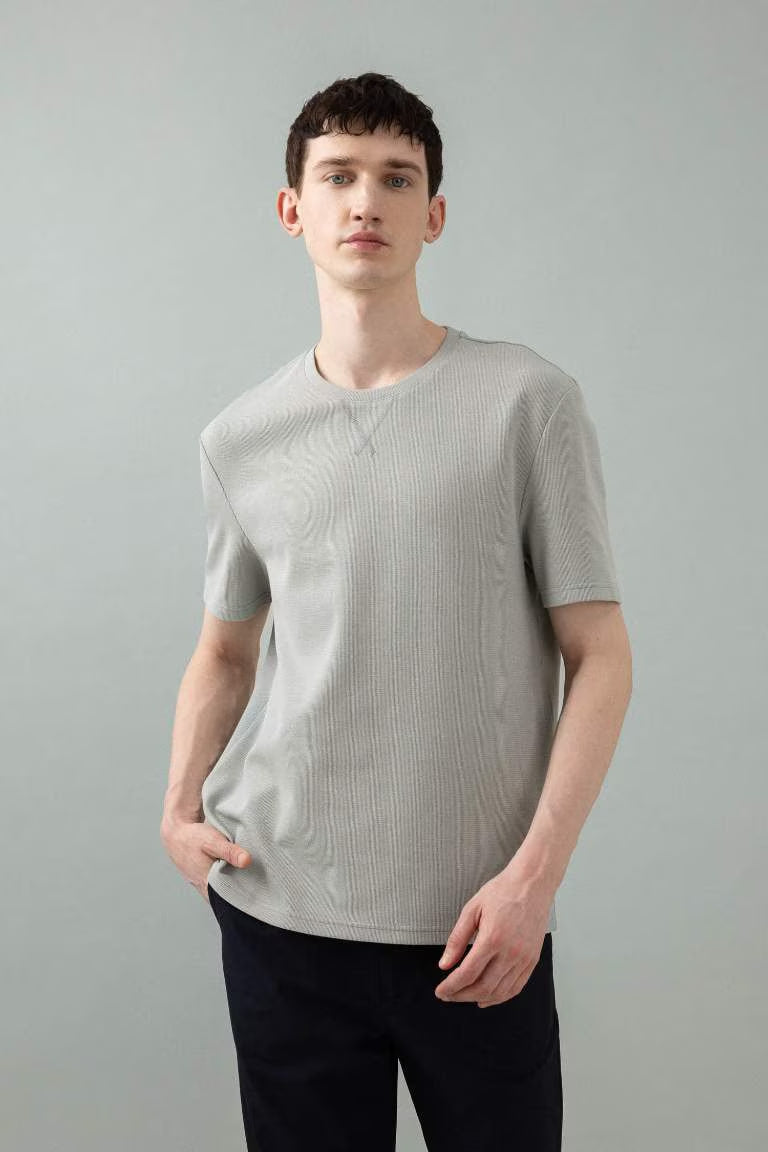 Regular Fit Crew Neck Short Sleeve T-Shirt - -