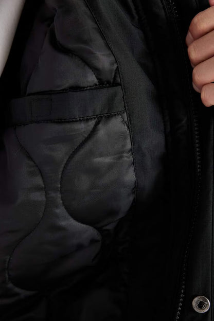 Regular Fit Puffer Jacket - -