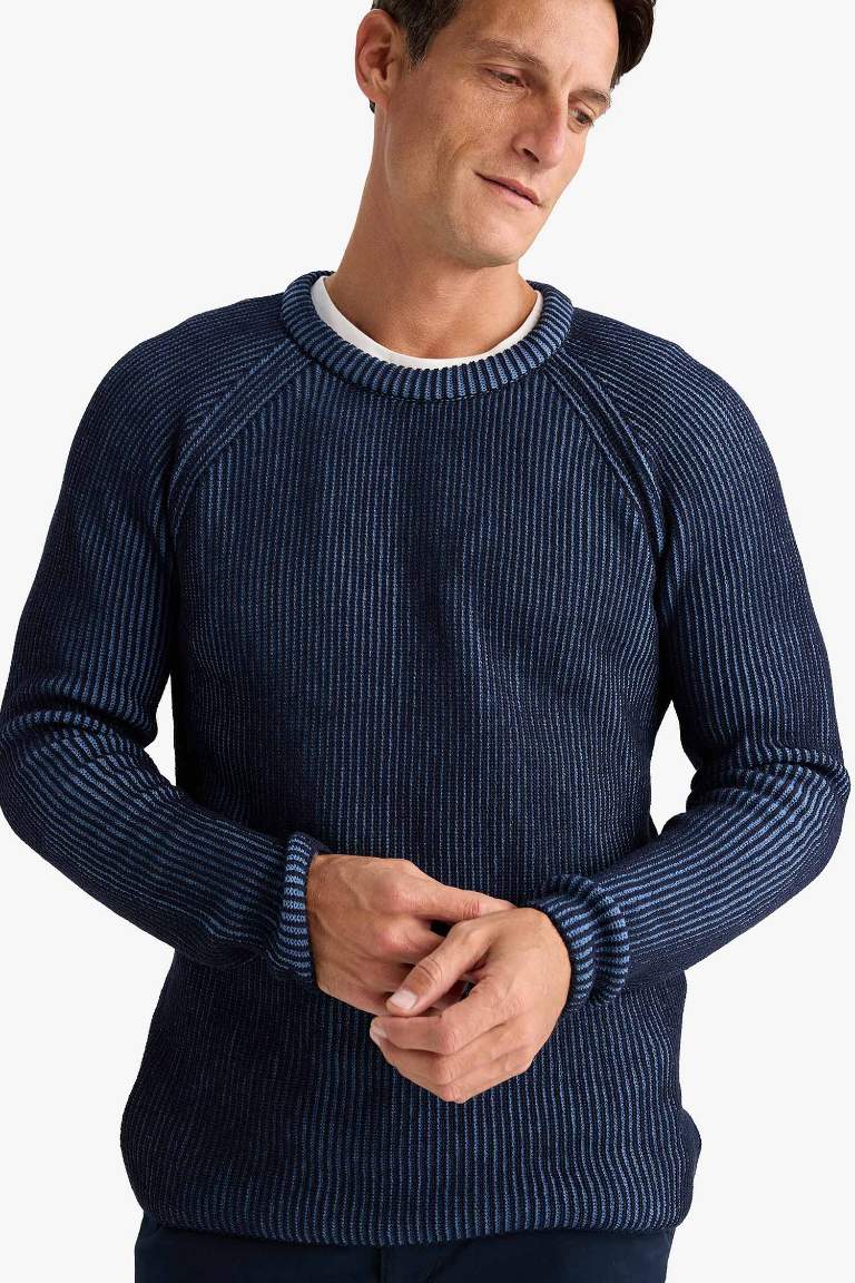 Standard Fit Crew Neck Knitwear Pullover - -