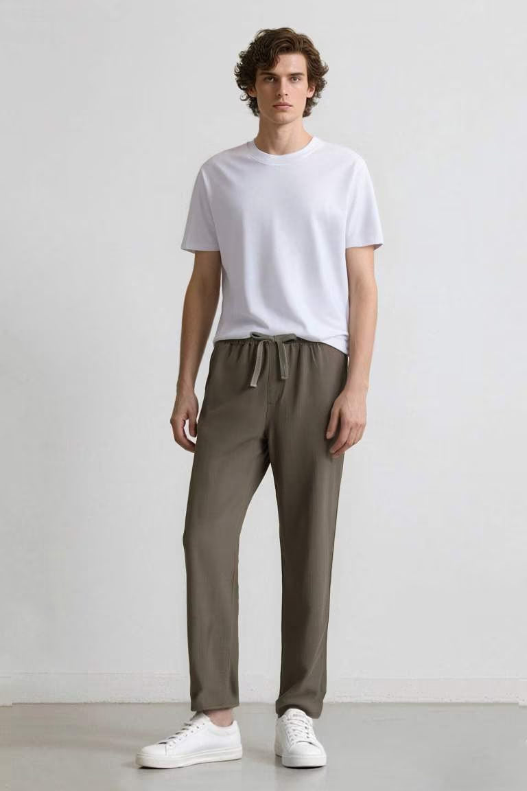 Regular Fit Jogger Pants - - khaki
