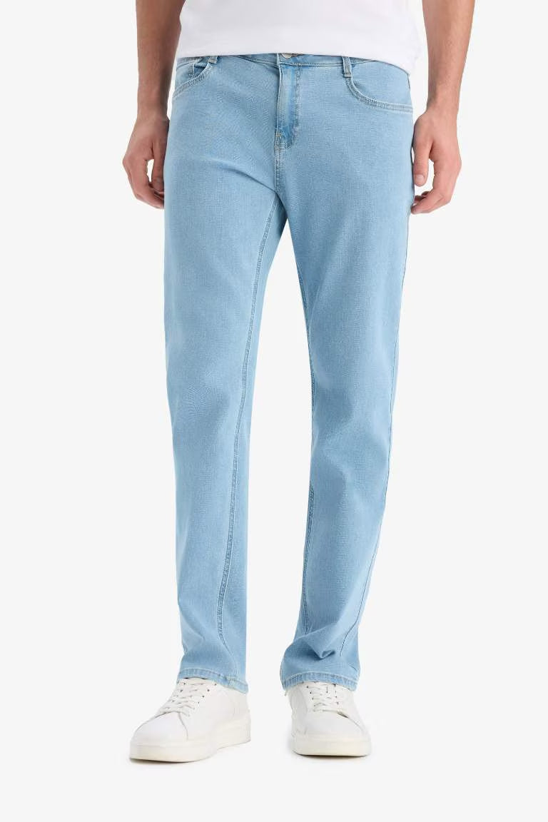 Sergio Regular Fit Regular Waist Straight Leg Jeans - - sky