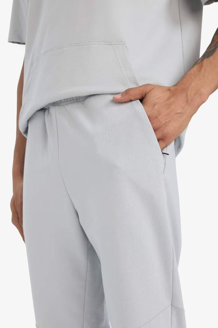 DeFactoFit Slim Fit Zippered Leg Sports Joggers - -