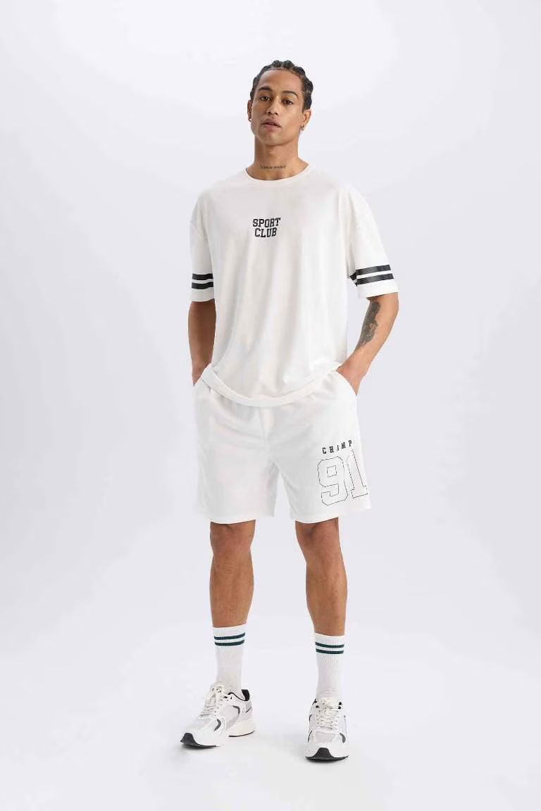 DeFactoFit Standard Fit Sports Shorts - -