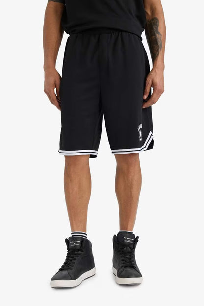 DeFactoFit Fast Drying Standard Fit Sports Heavy Fabric Shorts - - Black