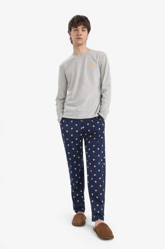Top Bottom 2 Piece Pajama Set - -