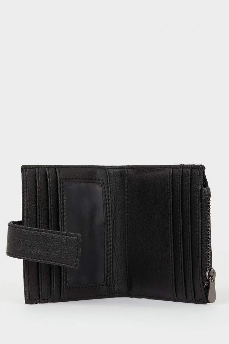 Man Faux Leather Wallets - -