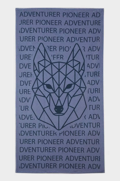 Man Cotton Beach Towel - - Blue