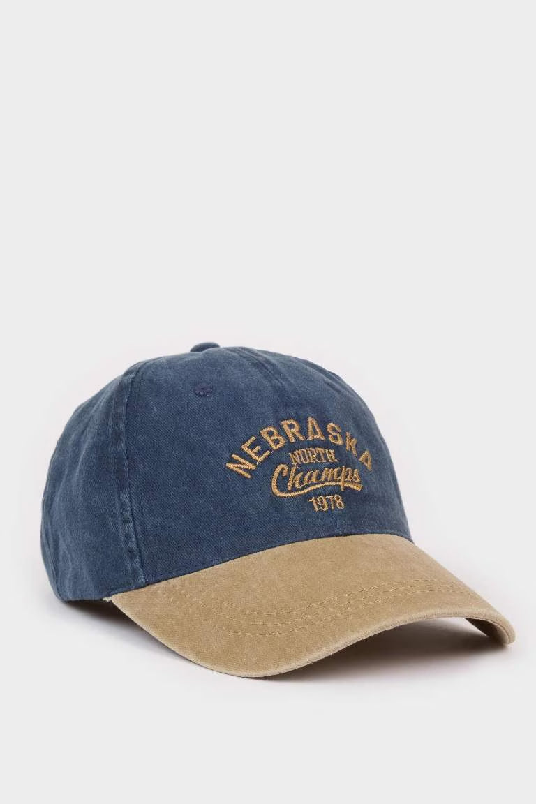 Boy Cotton Denim Cap - - Denim