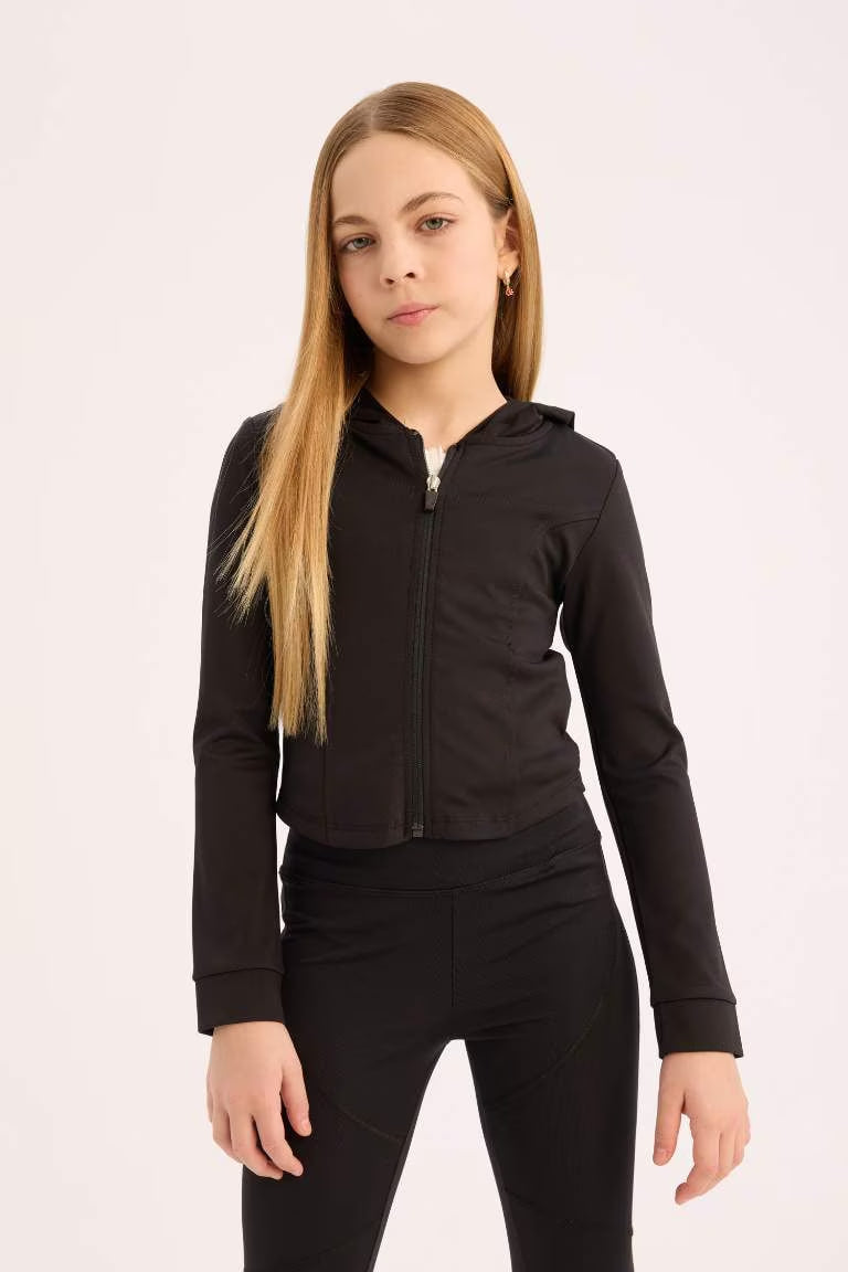 Slim Fit Hooded Cardigan - -