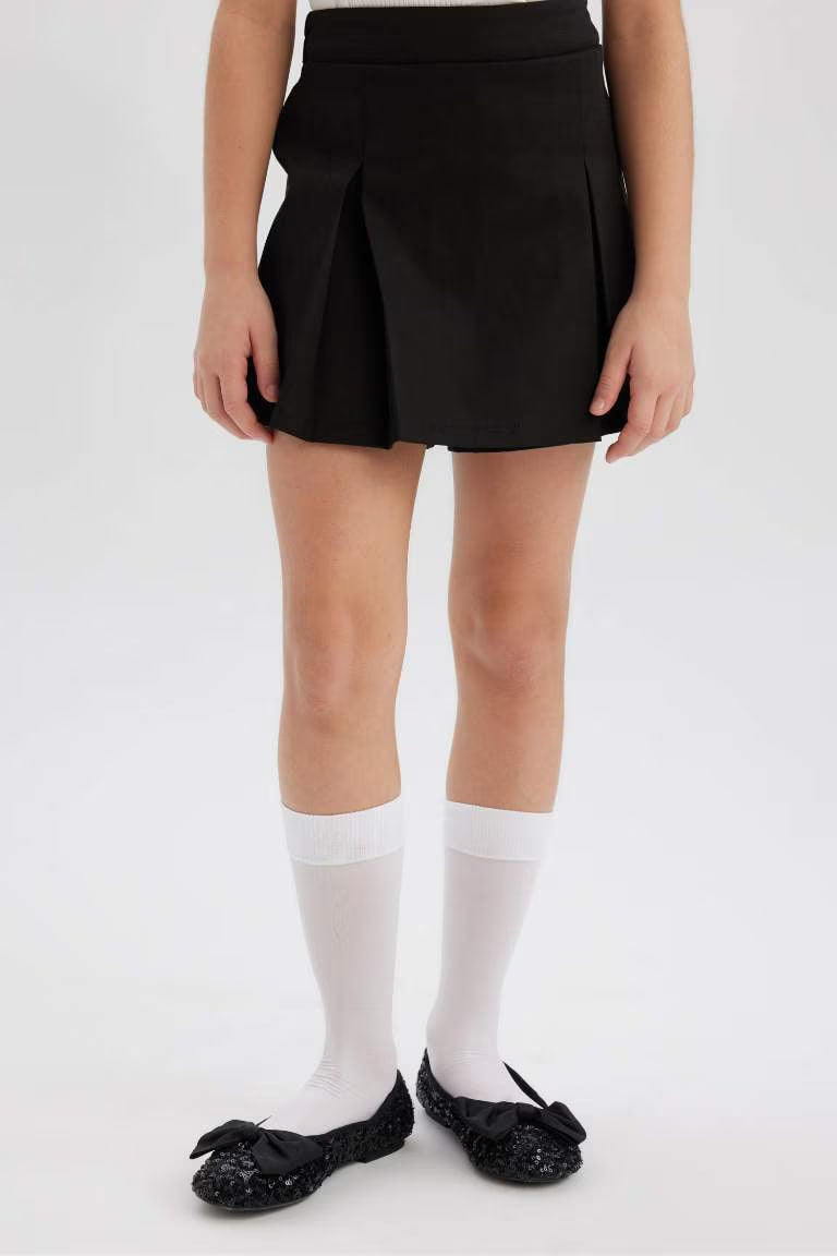 Girl Basic Gabardine Skort - -