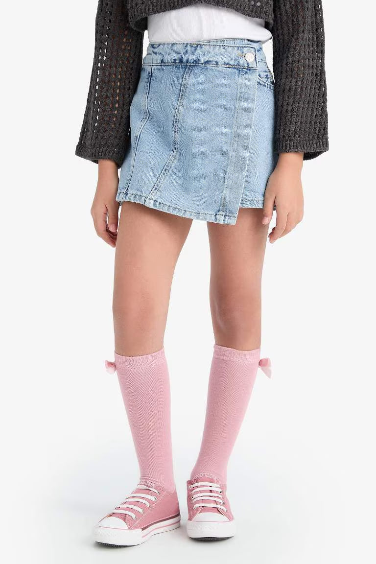 Girl Denim Skirt - -
