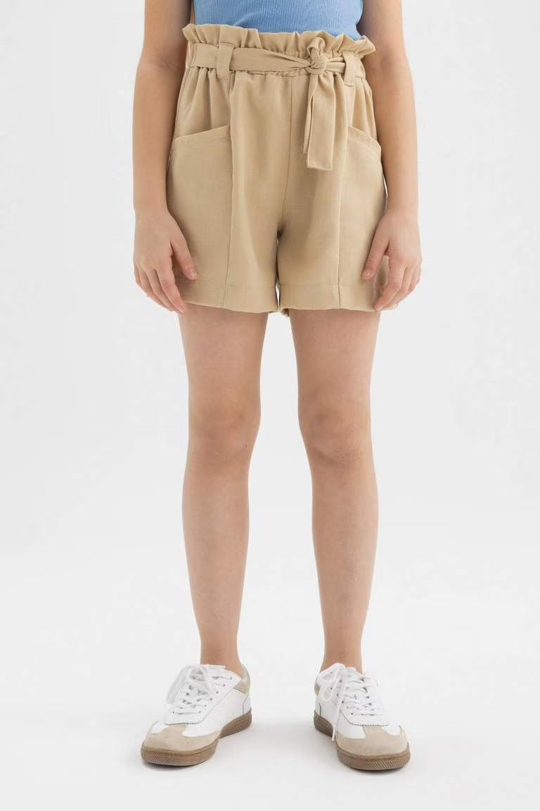 Girl Paperbag Shorts - -