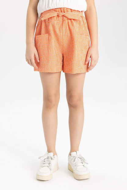 Girl Paperbag Shorts - -