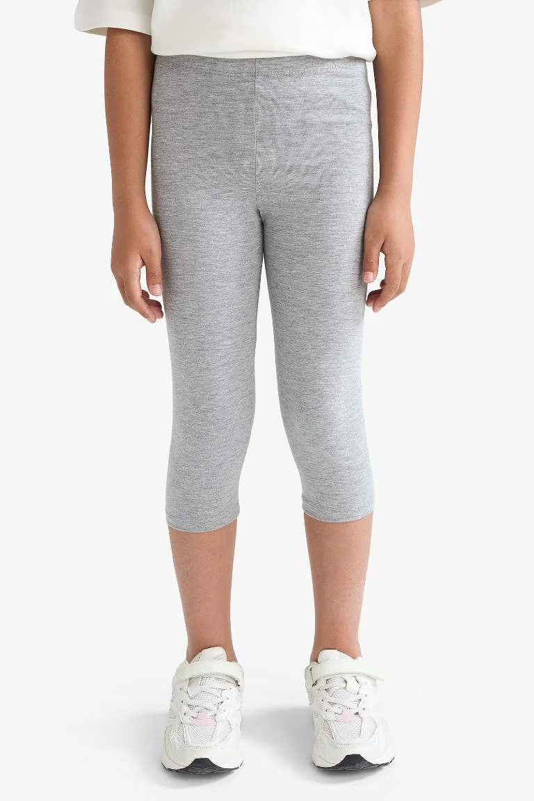 Girl Capri Length Leggings - -
