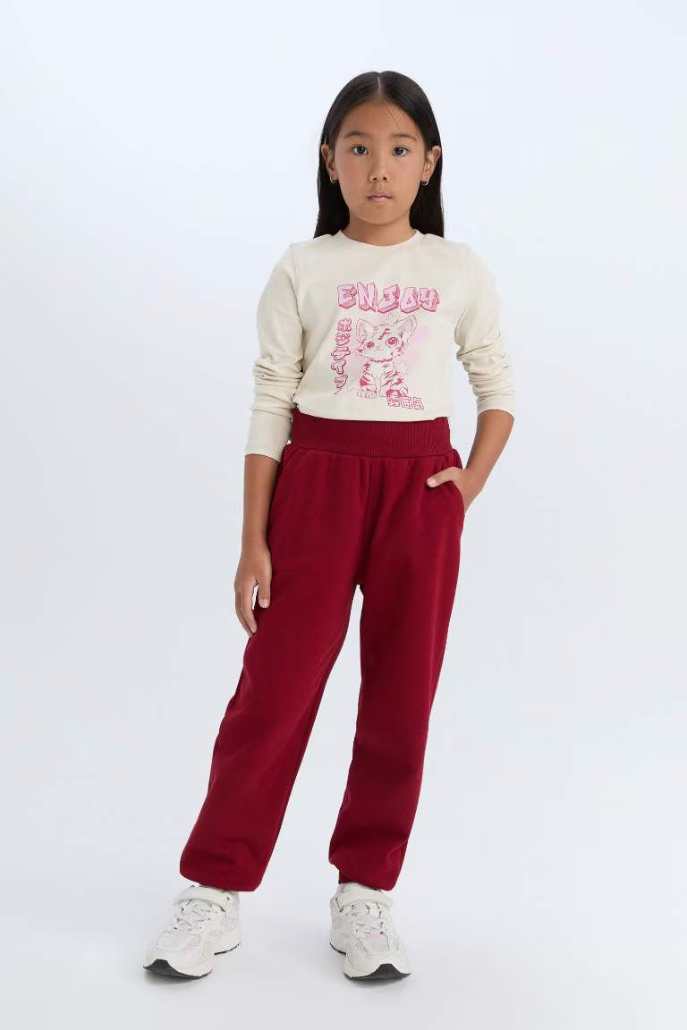 Baby Girl Basic Jogger Sweatpants - -