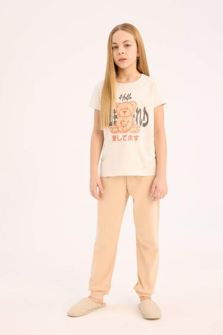 Girl Regular Fit 2 Piece Pajama Set - -